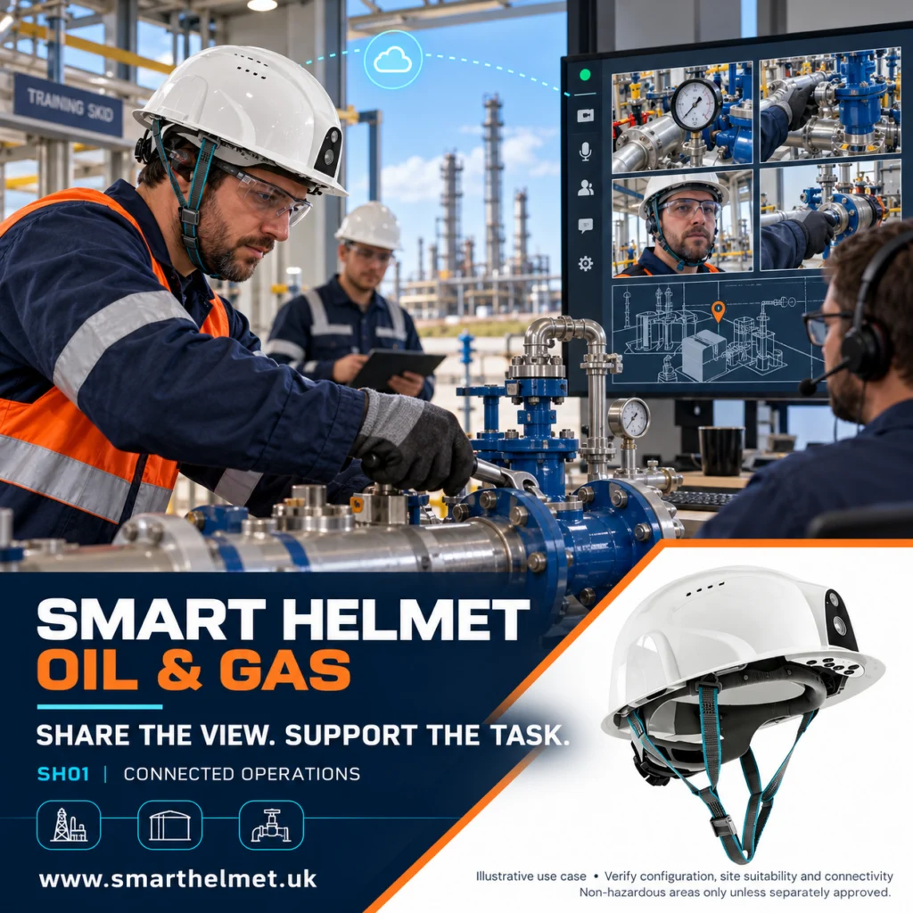 Petrol, Gaz ve Enerji alanında akıllı baret uygulaması