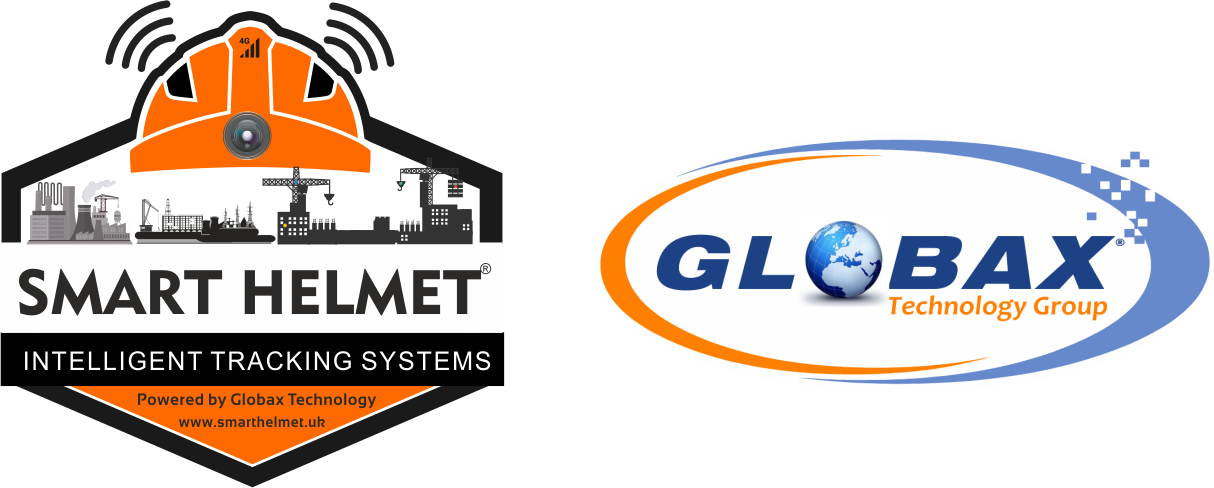 Smart Helmet ve Globax Technology Group özgün logoları